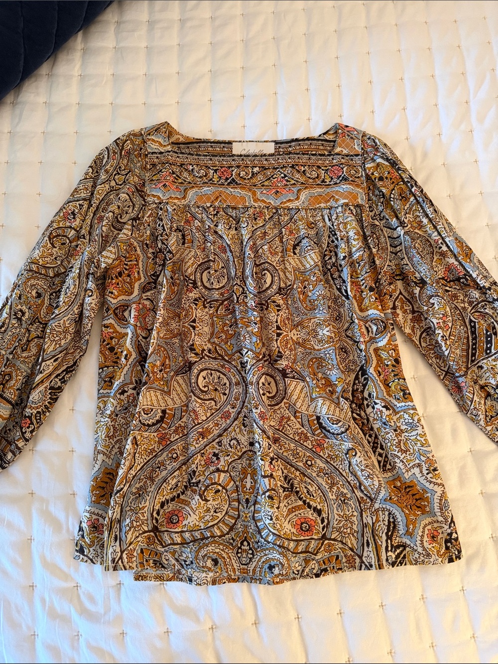 Cleobella Paisley Tunic - Mustard Multi